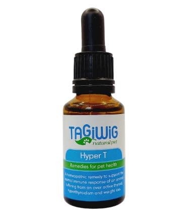 Tagiwig "Hyper T" a natural for thyroid issues in cats.