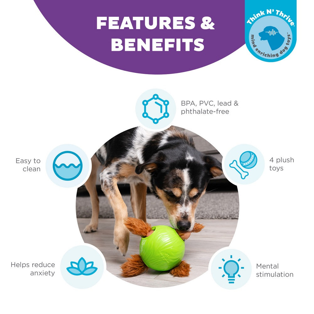 Nina Ottosson Dog Snuffle N’ Treat Interactive Puzzle Ball