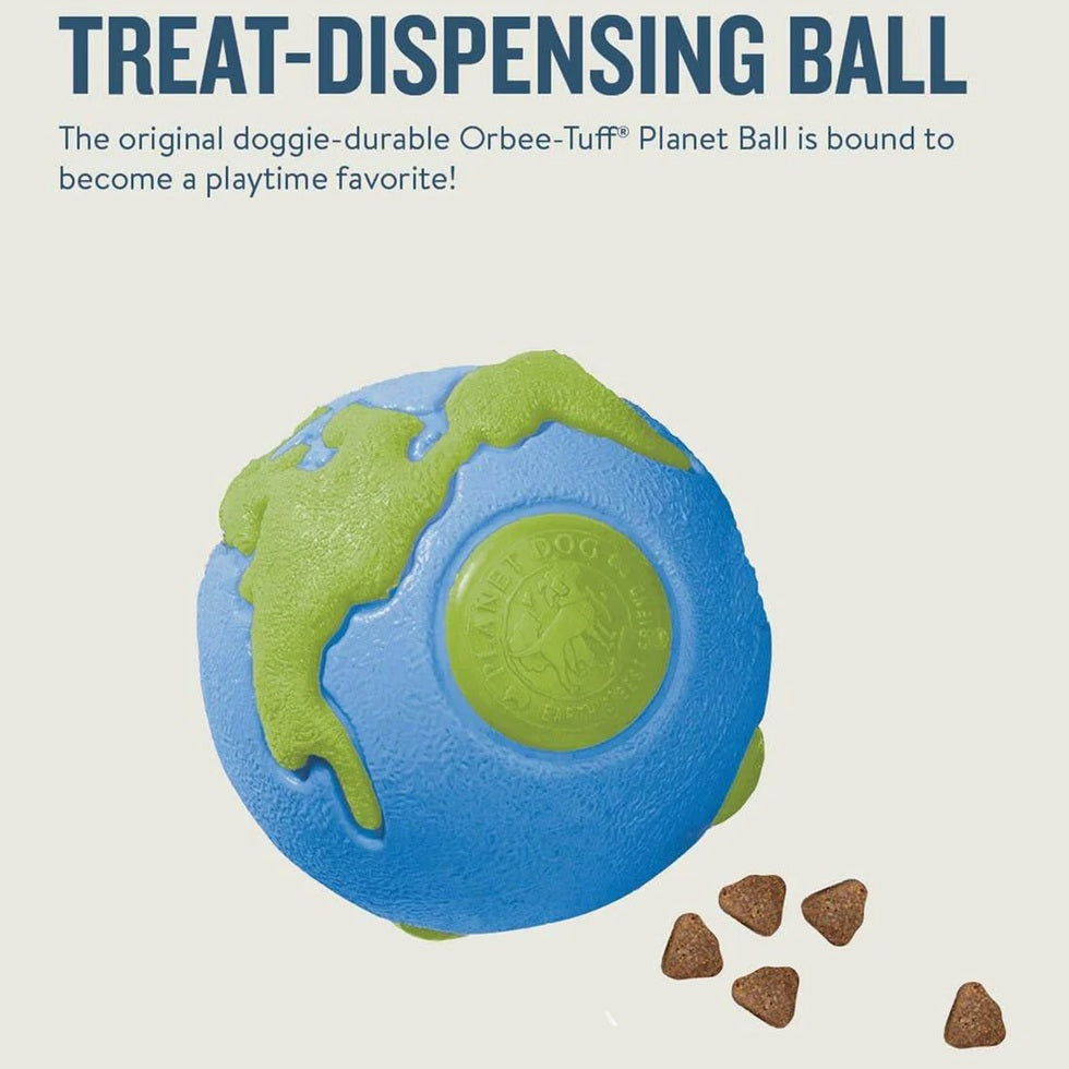 Orbee-Tuff Planet Ball Treat-Dispensing Dog Toy, Medium