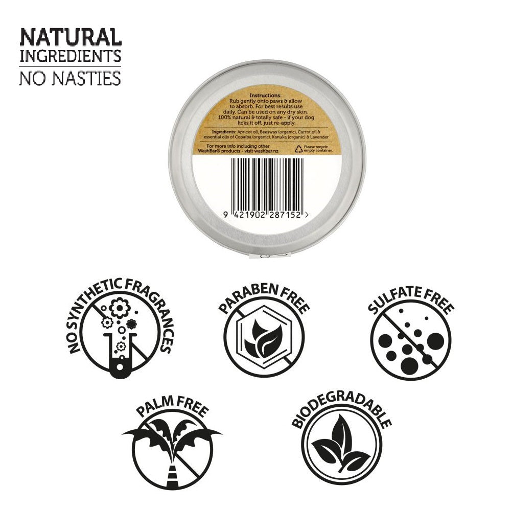 WashBar 100% Natural Paw Balm