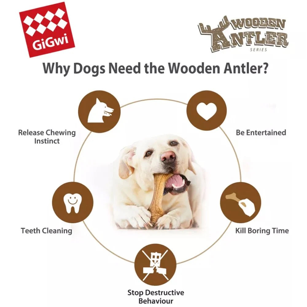 GiGwi Antler Wooden Chew