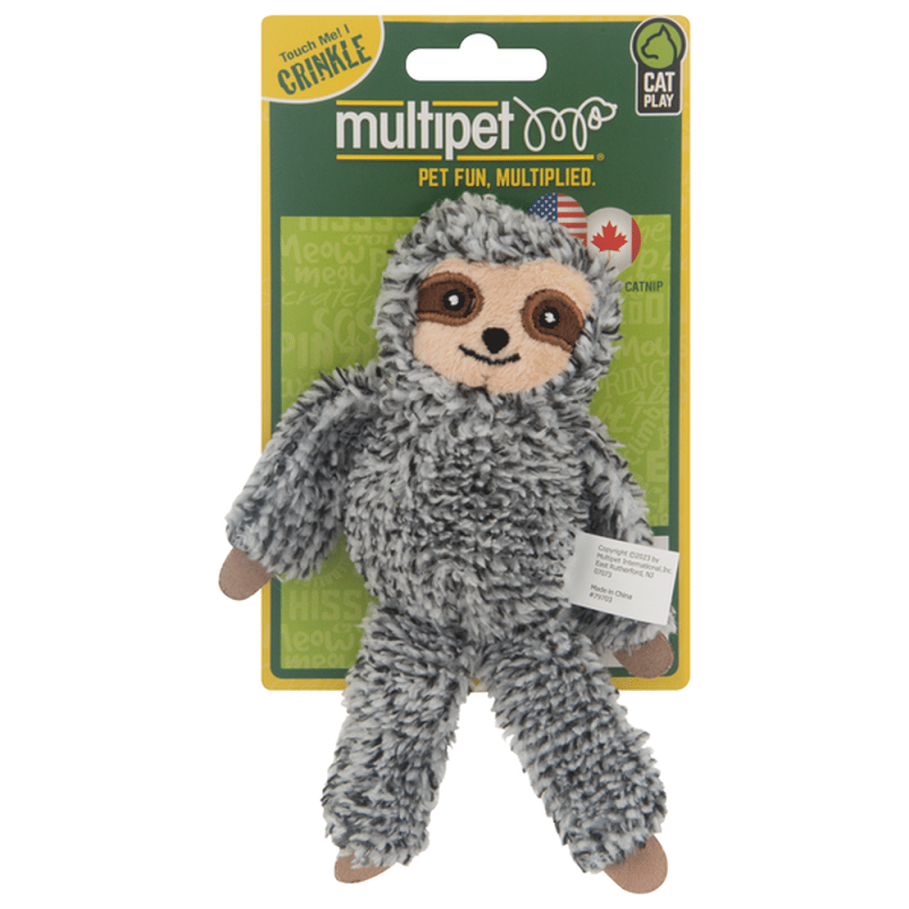 Sloth Cat Toy with Catnip by Multipet