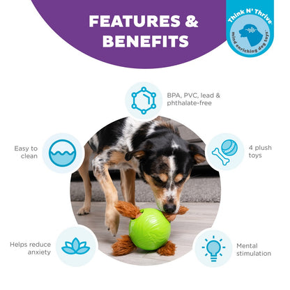 Nina Ottosson Dog Snuffle N’ Treat Interactive Puzzle Ball