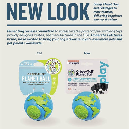 Orbee-Tuff Planet Ball Treat-Dispensing Dog Toy, Medium