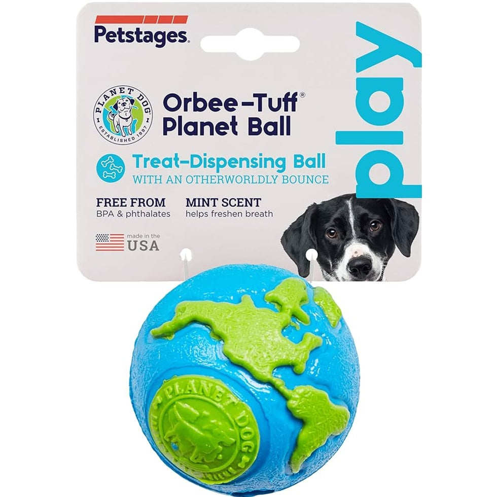 Orbee-Tuff Planet Ball Treat-Dispensing Dog Toy, Medium