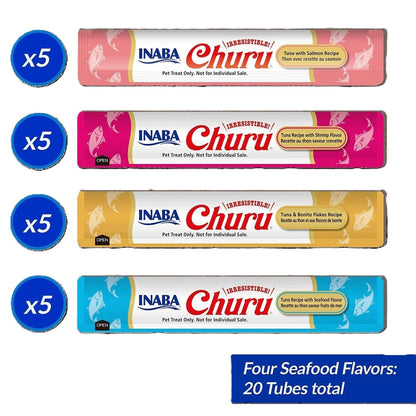 Churu Seafood Mix Variety Box (20 tubes)
