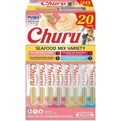 Churu Seafood Mix Variety Box (20 tubes)