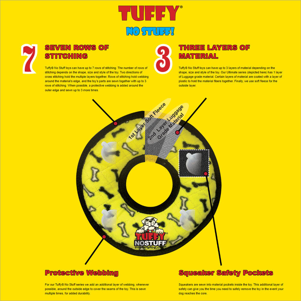 Tuffy Ultimate Boomerang - Red Paws