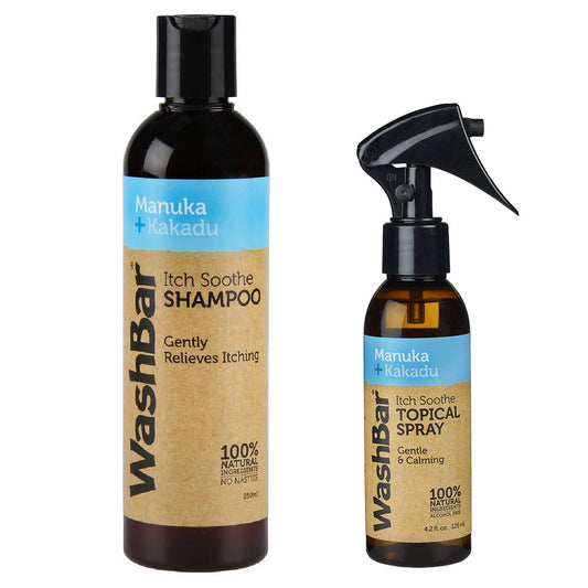 WashBar – Itch & Soothe Range  (Shamppo 250ml & Topical Spray 125ml)